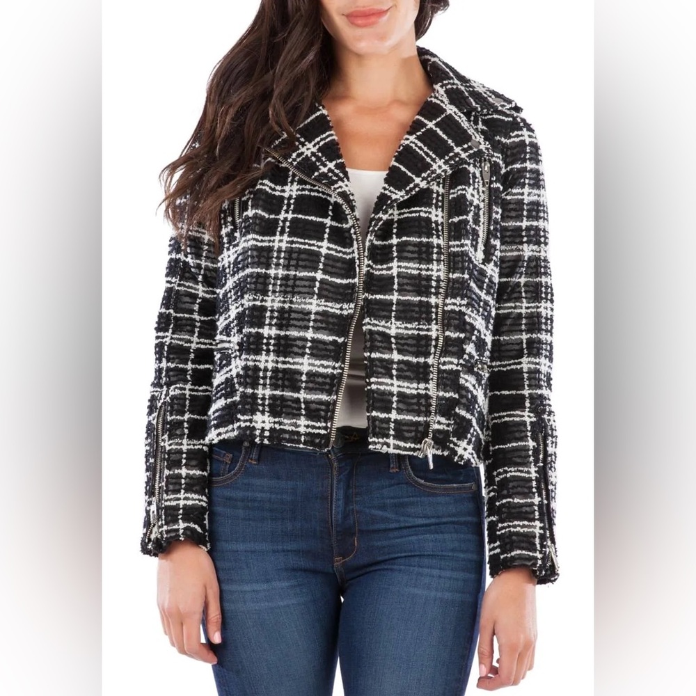 Kut from The Kloth Eveline Textured Moto Jacket